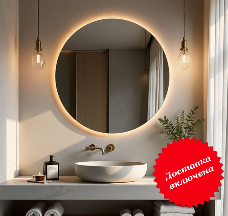 круглое зеркало с подсветкой