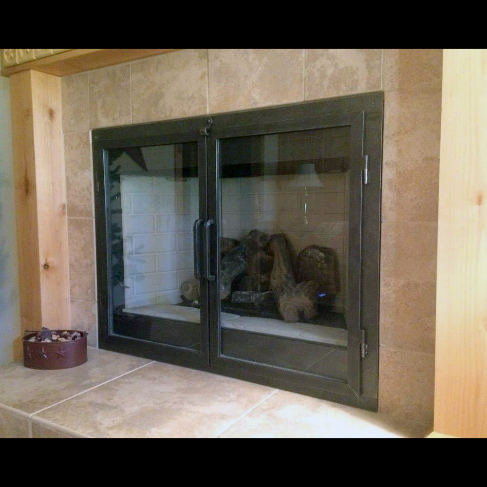 двери в камин со стеклом
