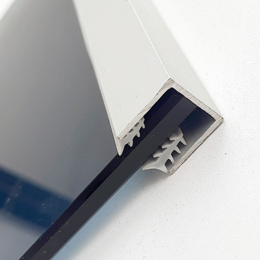 Профіль анод 20х20 4 m. (під скло 8-10 мм)