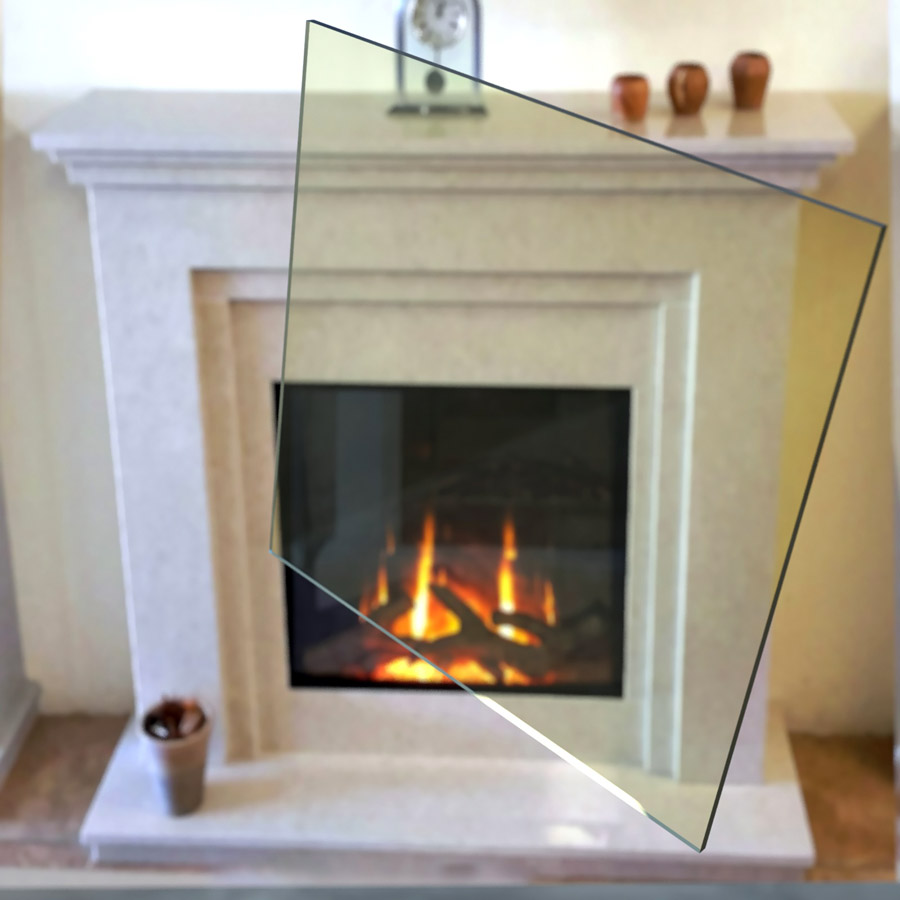 стекло в камин