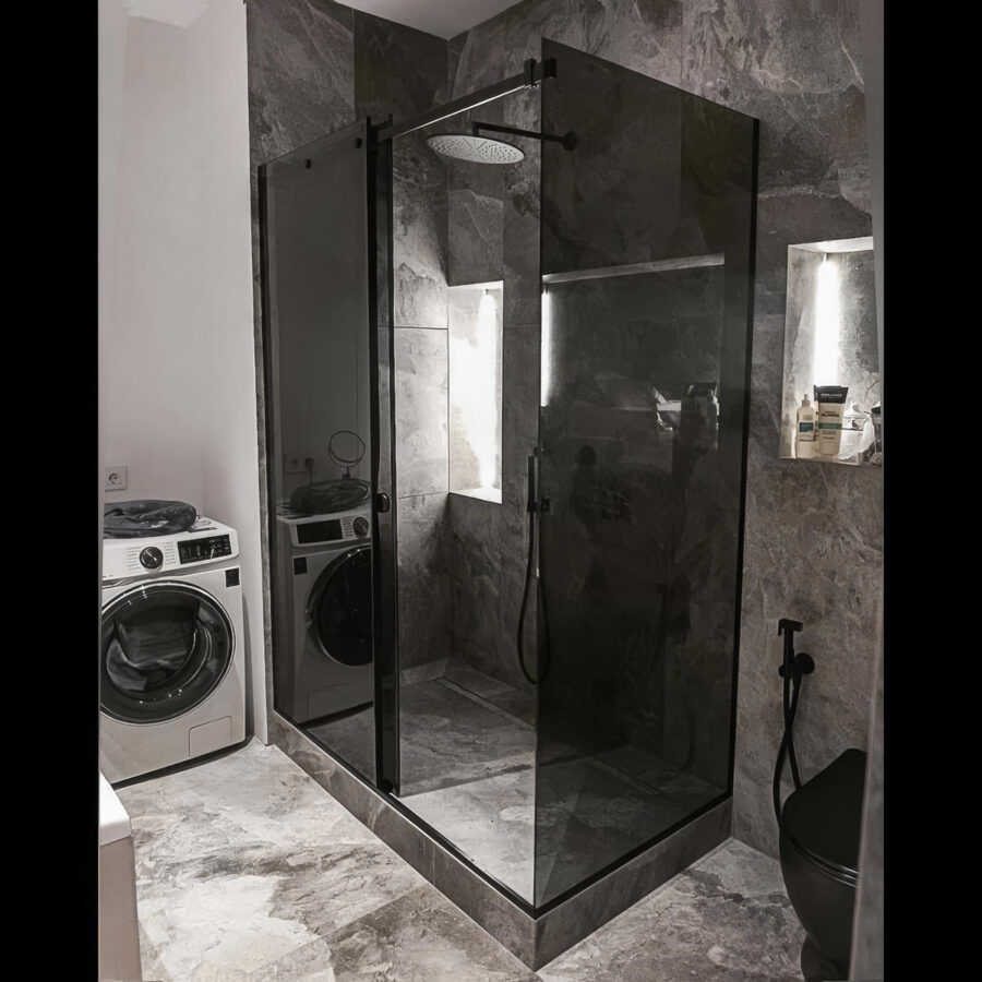 графит душ раздвижной