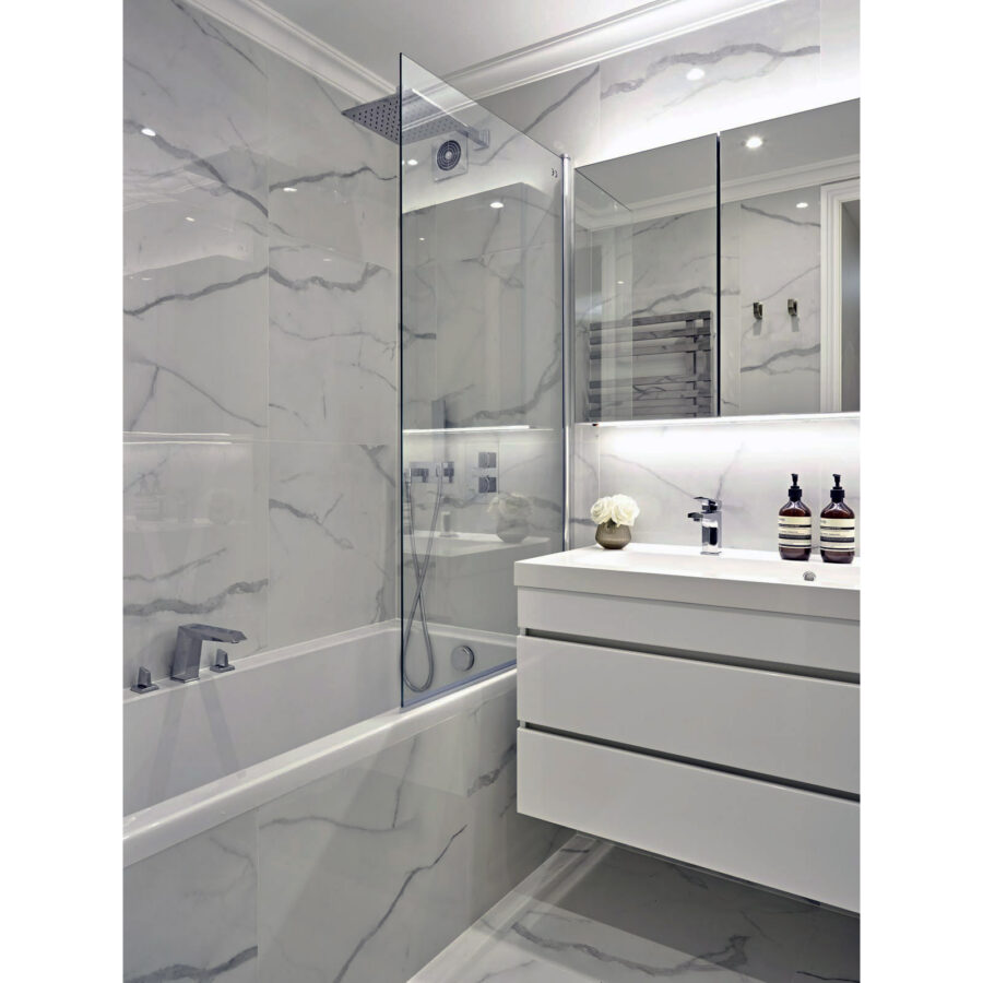 скляна перегородка на ванну