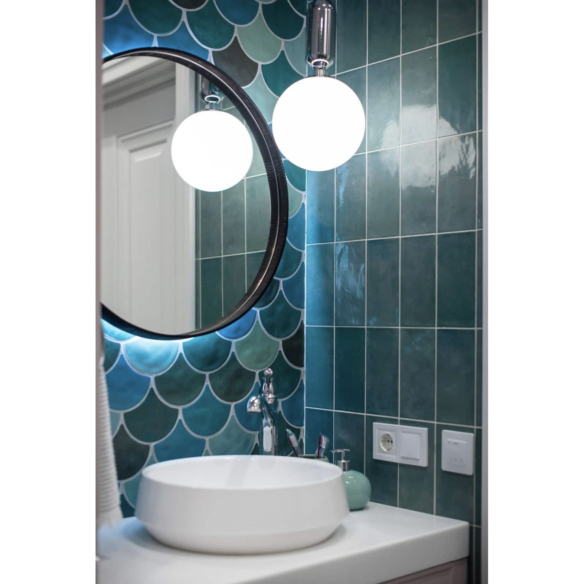 круглое зеркало